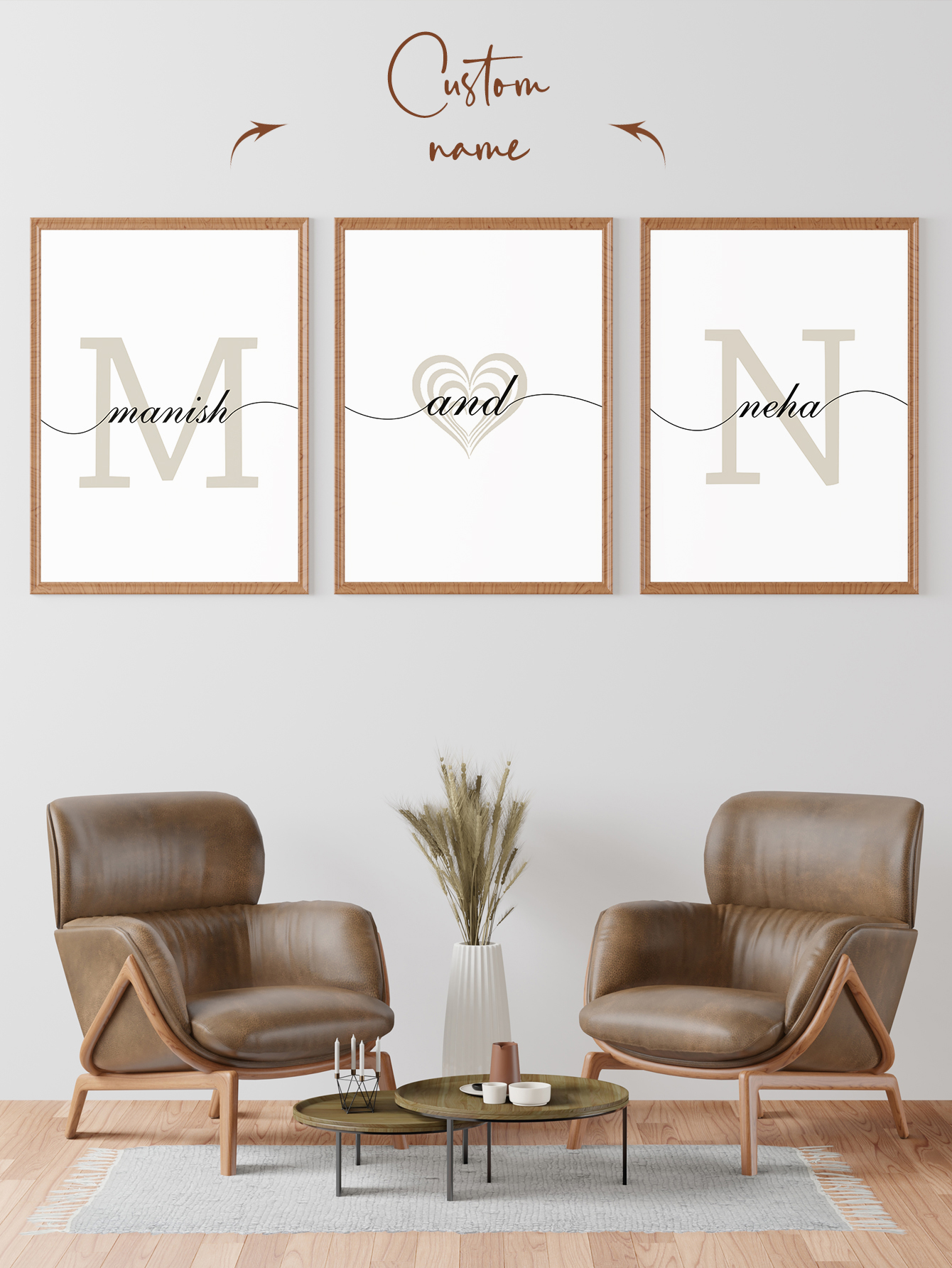 Photography Gallery - 3Pcs Custom Photo Frameless Canvas Posters,