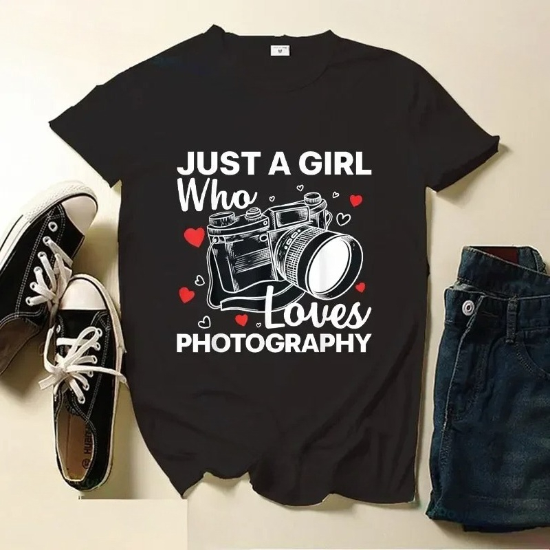 Photography And Videography - Women's Photography Art T-shirt Women's Camera