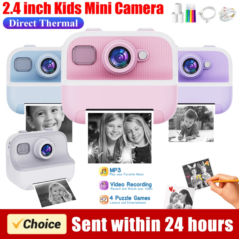 Photography And Videography - Kids Mini Instant Print Camera 2.4