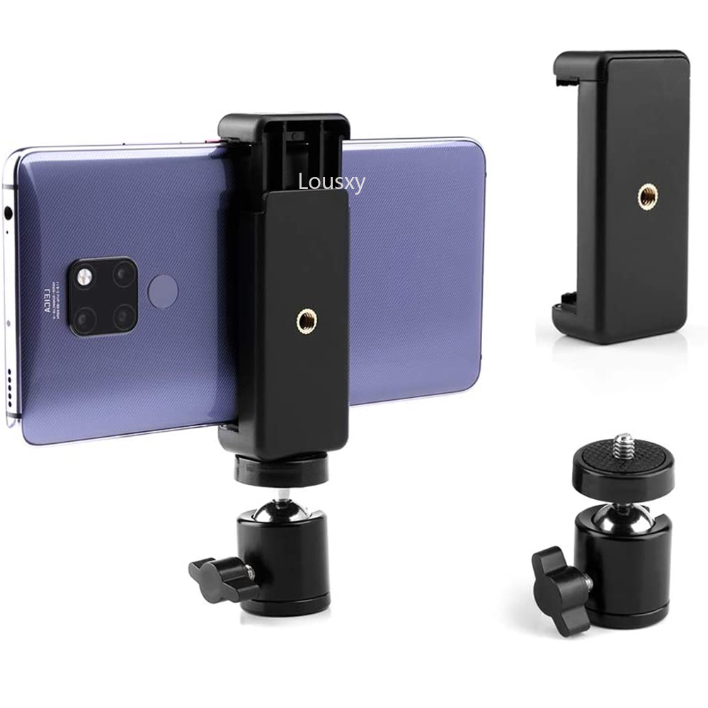 Fluid Head Tripod - Universal Tripod Mount Cell Phone Holder