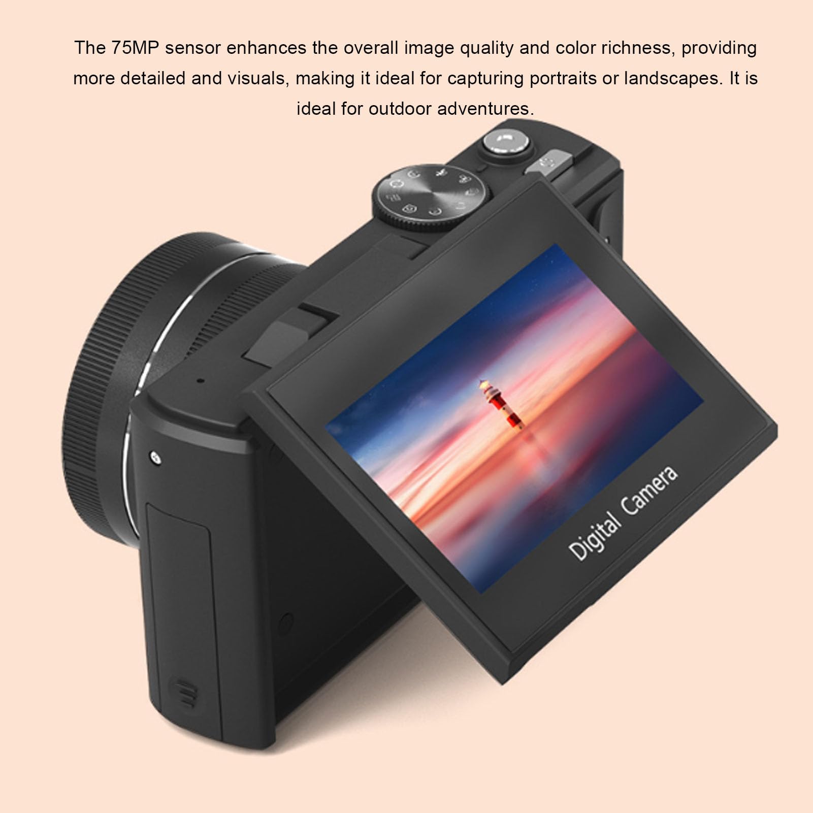 Photography Zoom - 5K Digital Camera 75MP WiFi Function