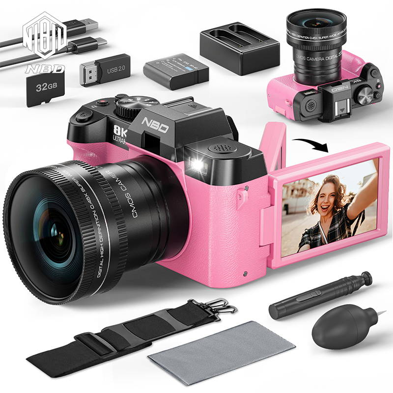 NBD Pink Camera 64MP&8K Video/ - Photography Nature Images recensione e prezzo