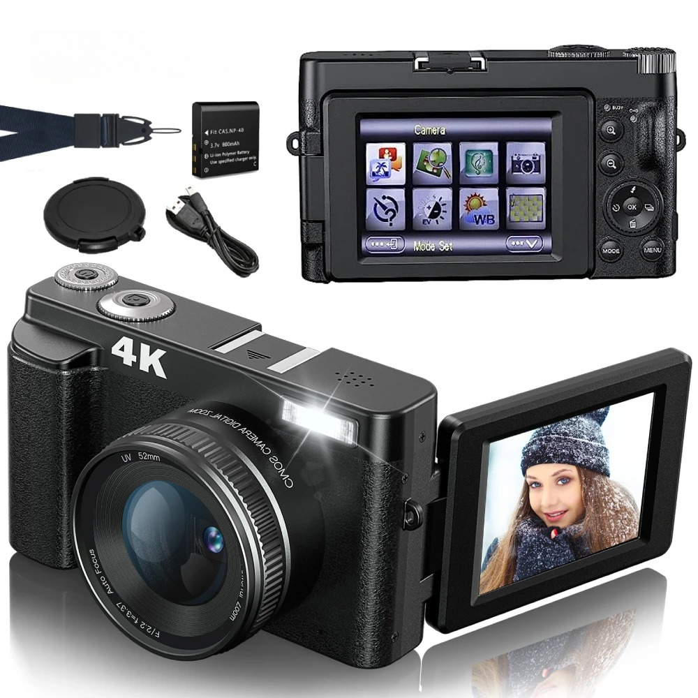 4K 48MP Compact Vlogging Camer - Photography Nature Images recensione e prezzo