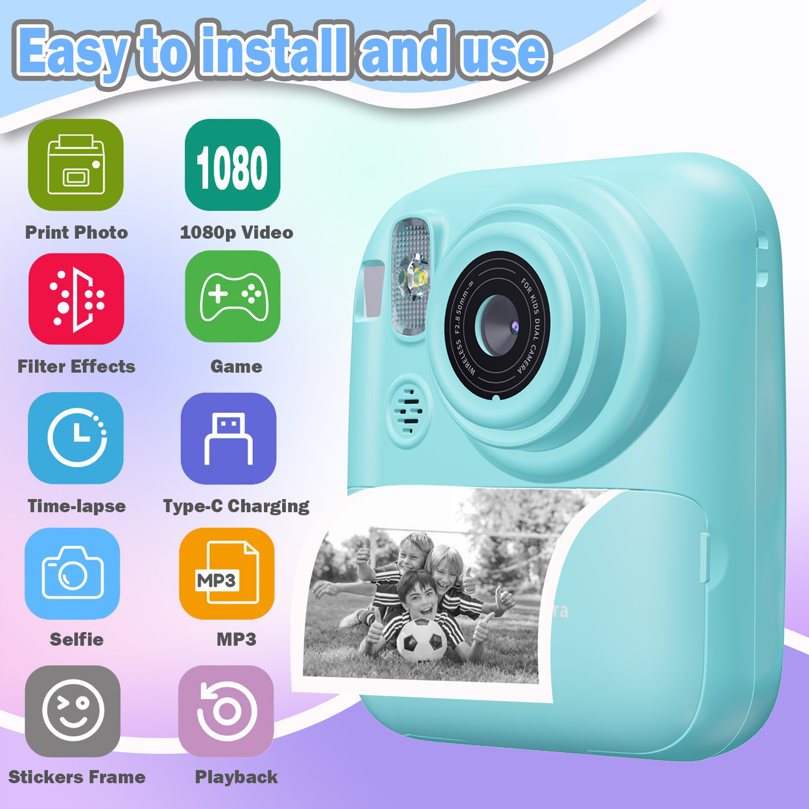 Instant Print Camera Digital C - Photography Zoom recensione e prezzo