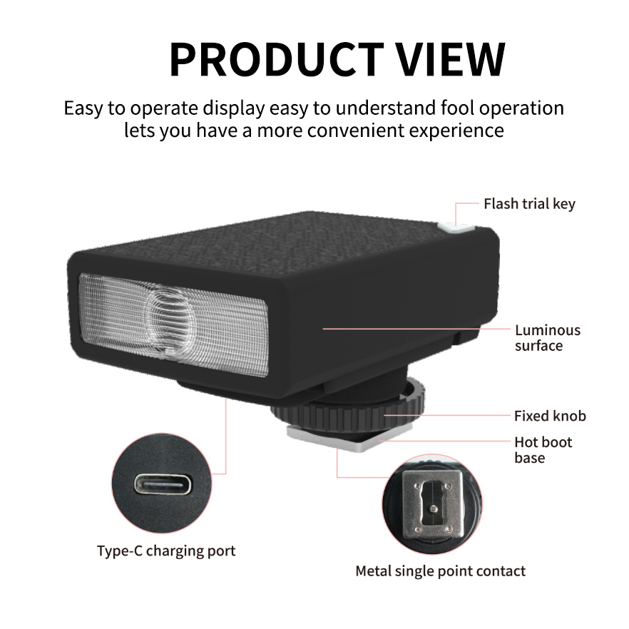 LINIM QU13 Mini Camera Flash S - Speedlite Flash External recensione e prezzo