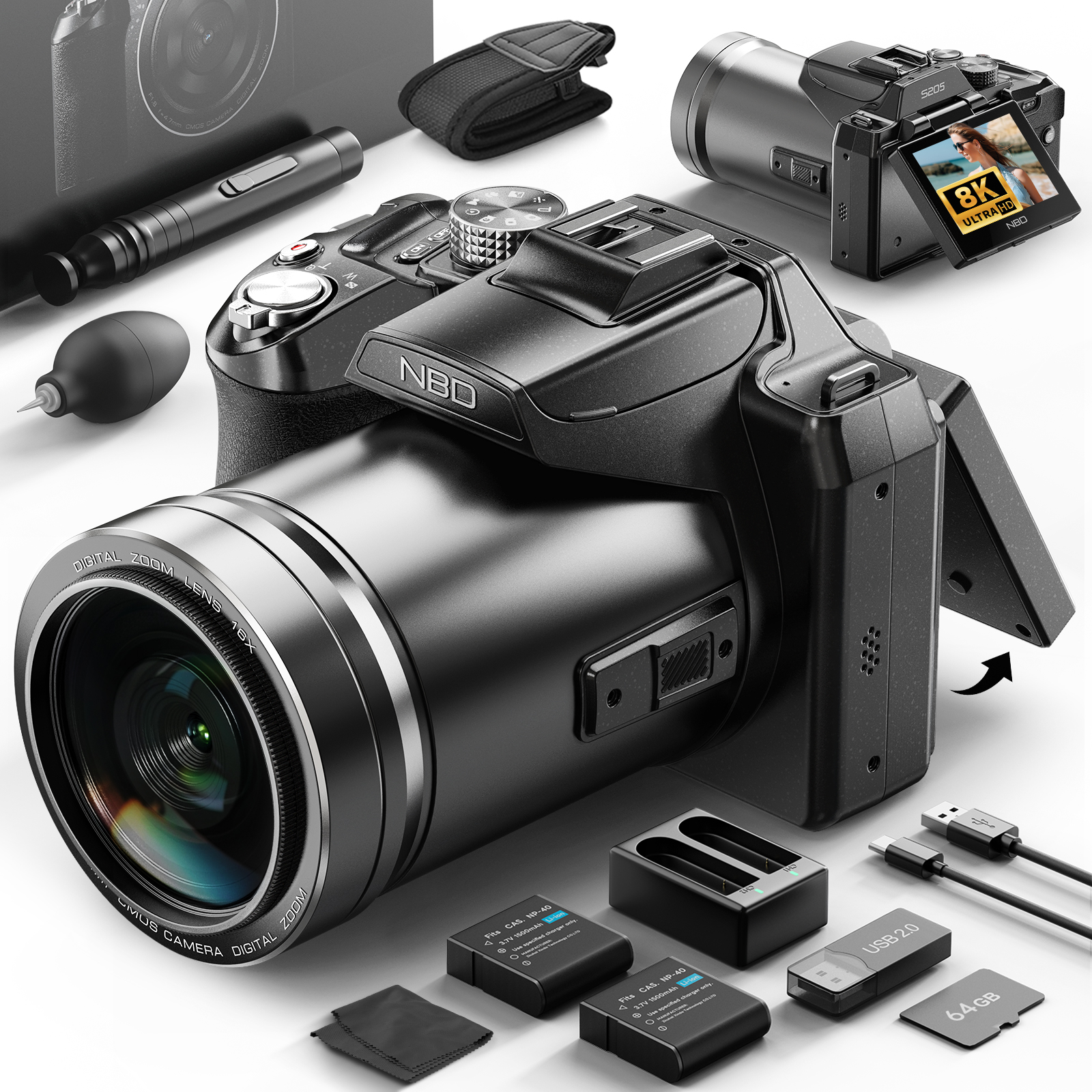 NBD S205E 8K Digital Camera 64 - Photography Nature Images recensione e prezzo