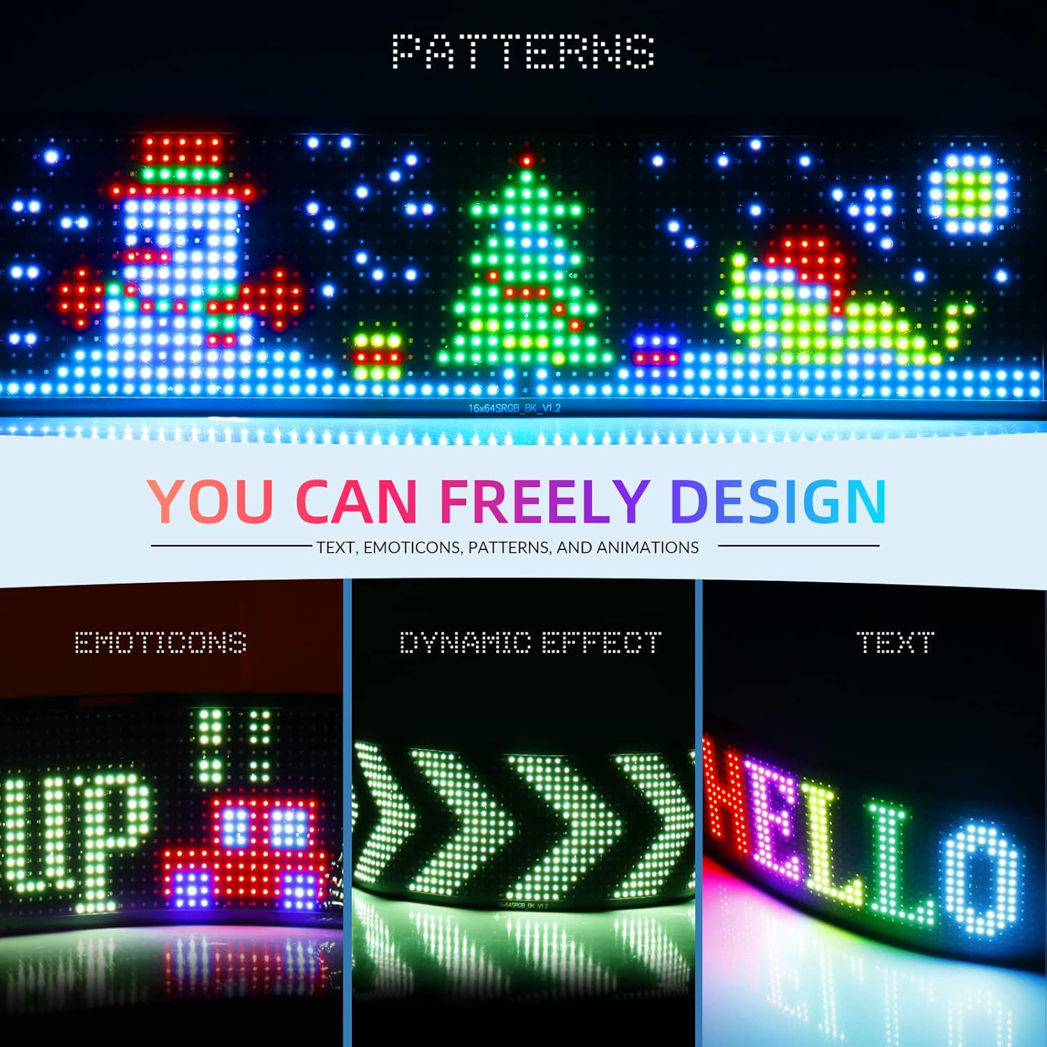 LED Car Sign Flexible LED Matr - Video Led Light Panel recensione e prezzo