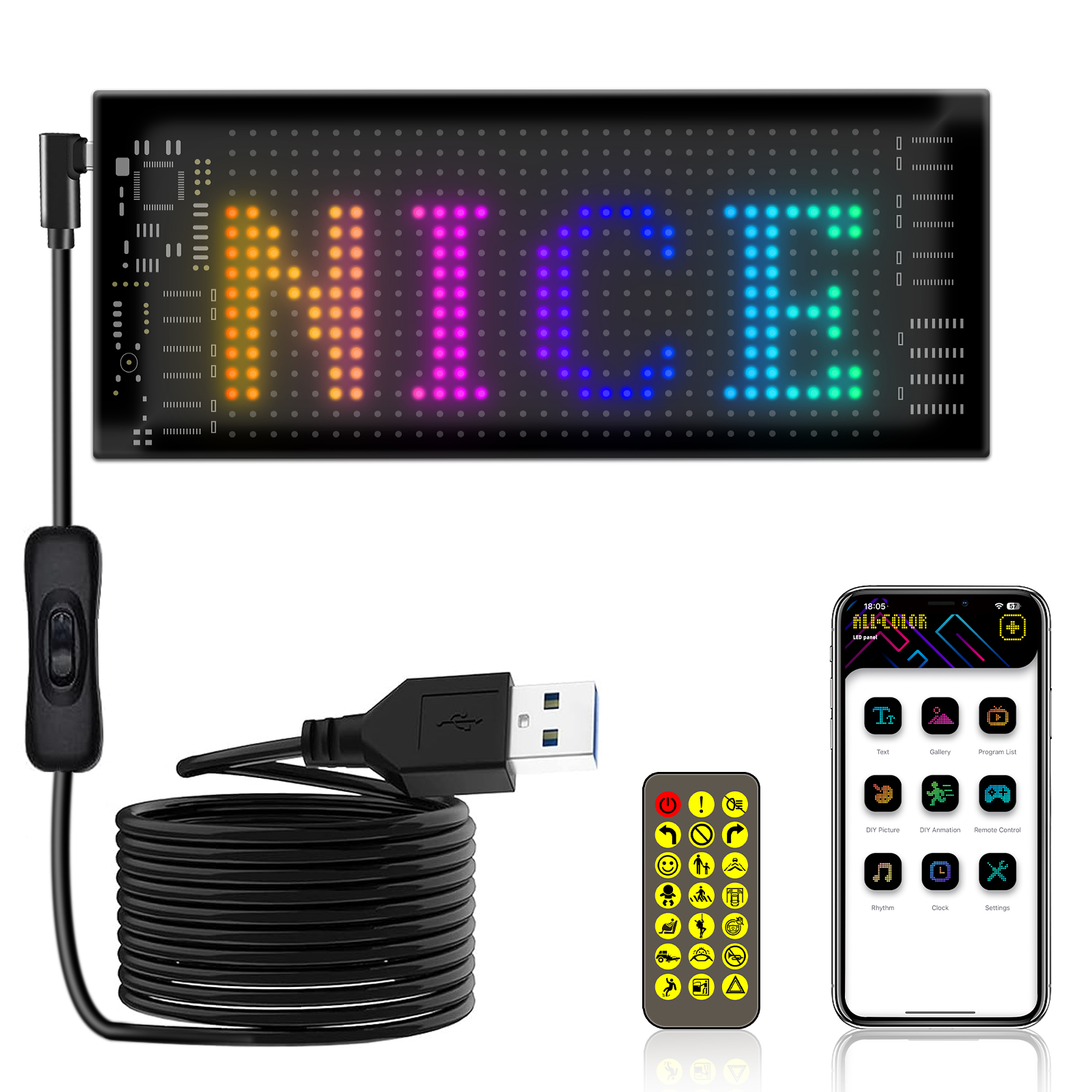 Programmable Flexible LED Sign - Video Led Light Panel recensione e prezzo