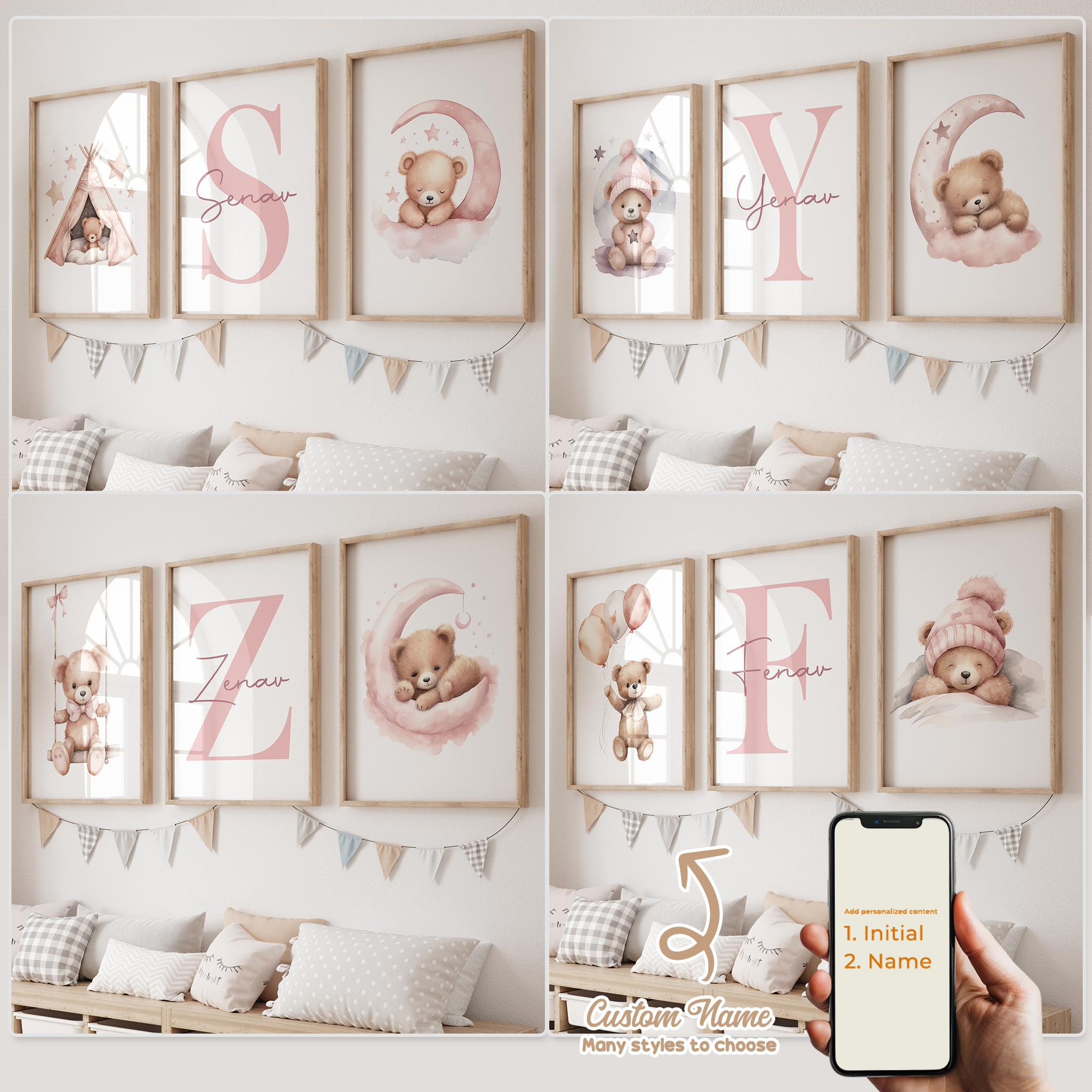 3pcs Personalized Custom Name  - Photography Gallery recensione e prezzo