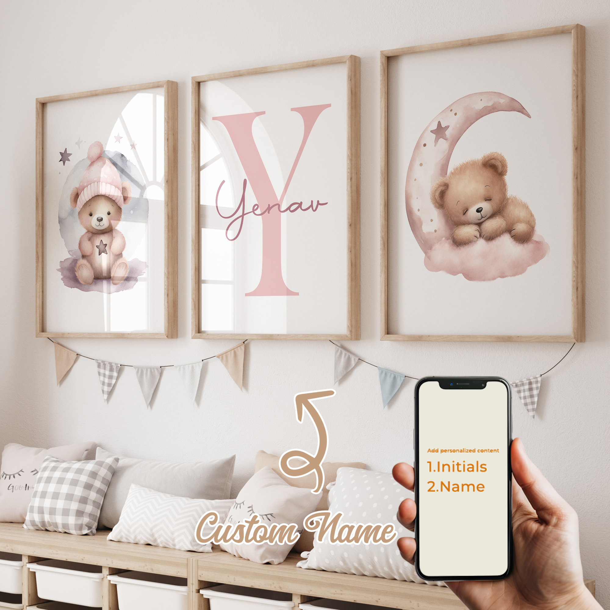 3pcs Personalized Custom Name  - Photography Gallery recensione e prezzo