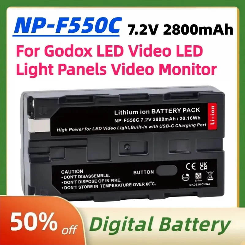 NP-F550C NP-F550 F570 Battery  - Video Led Light Panel recensione e prezzo
