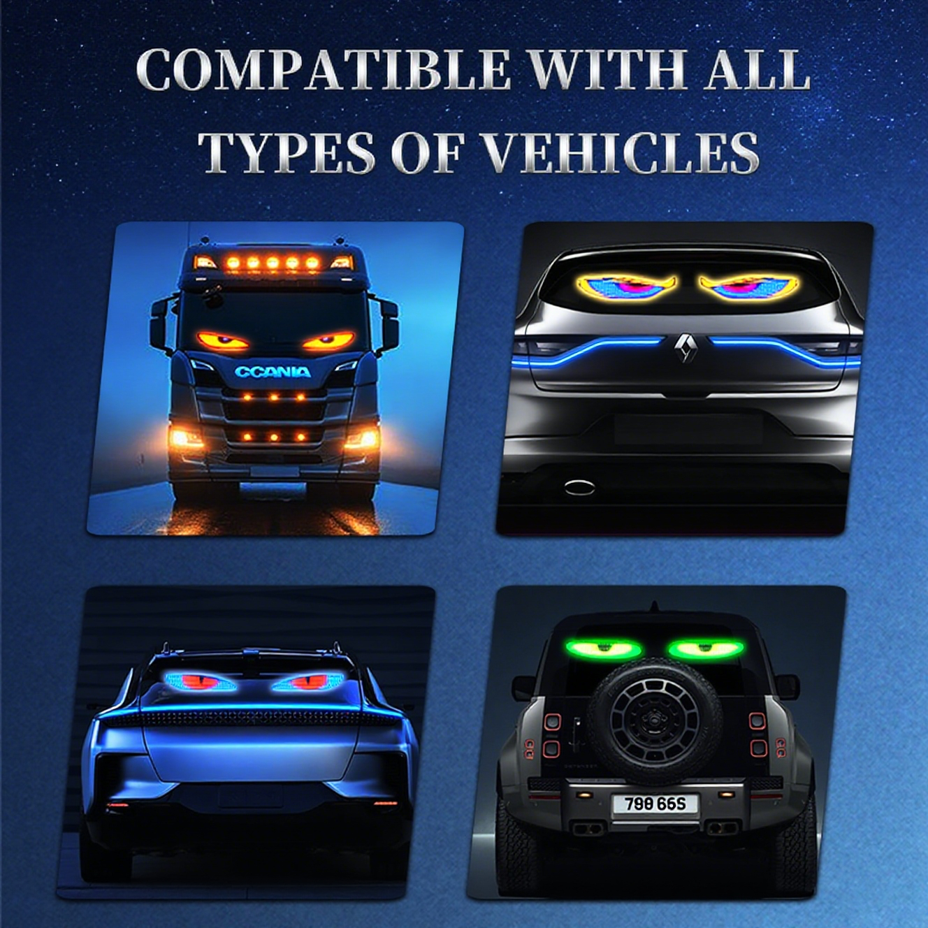 LED Truck Car Devil Eye LED Pi - Video Led Light Panel recensione e prezzo