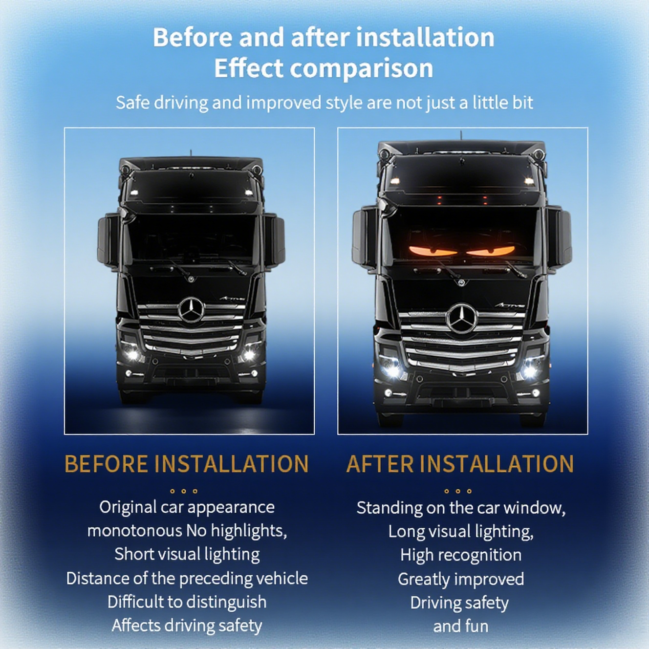 LED Truck Car Devil Eye LED Pi - Video Led Light Panel recensione e prezzo