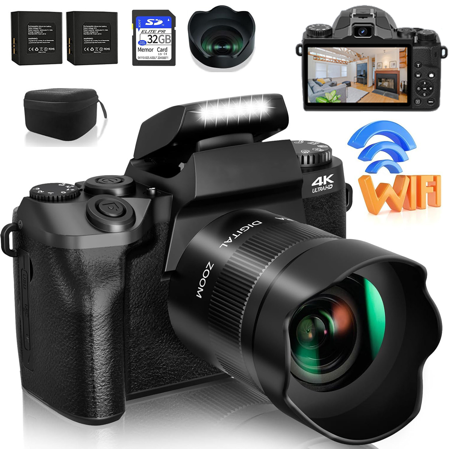 64MP Digital Camera SLR DSLR F - Photography Zoom recensione e prezzo