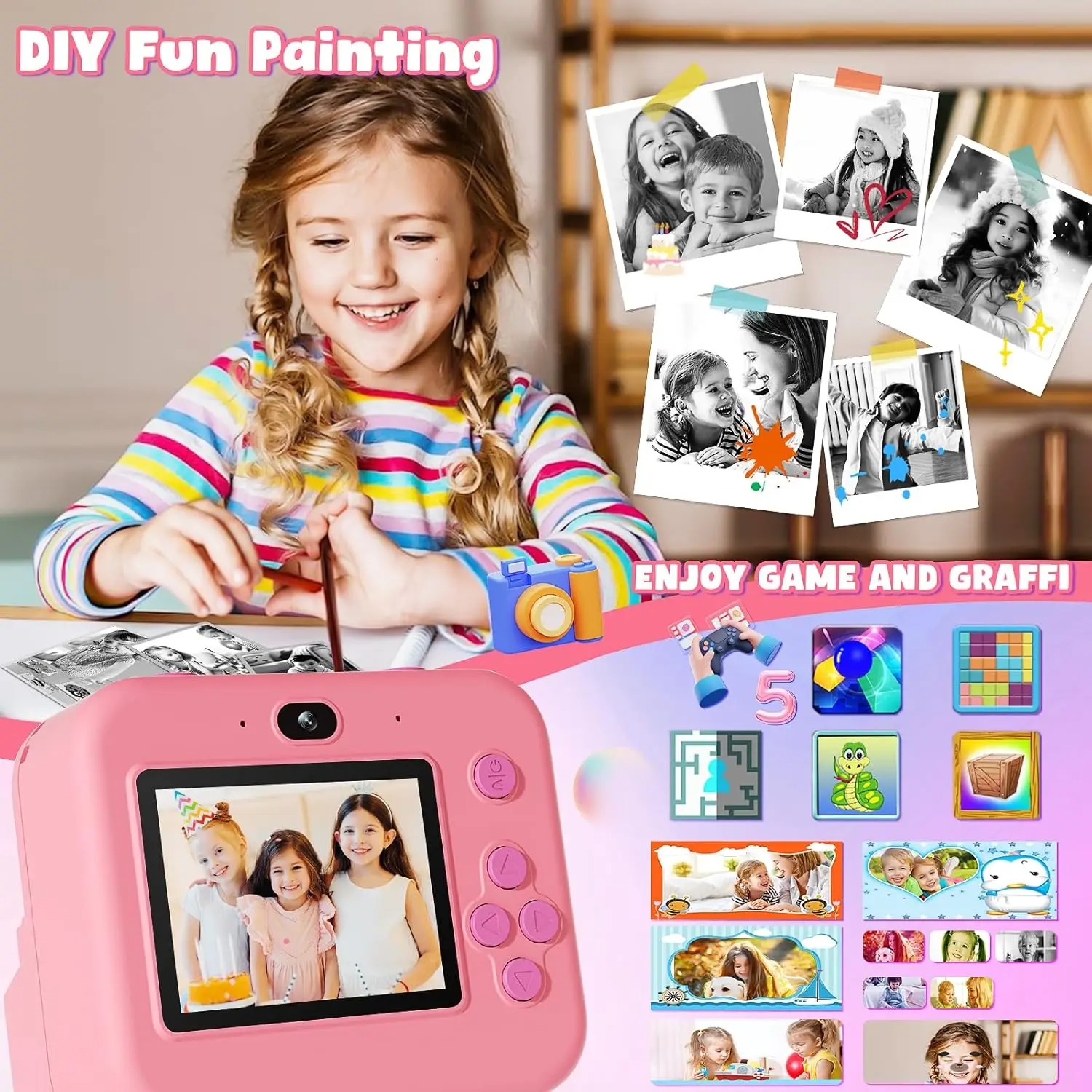 newInstant Print Camera With 3 - Photography And Videography recensione e prezzo