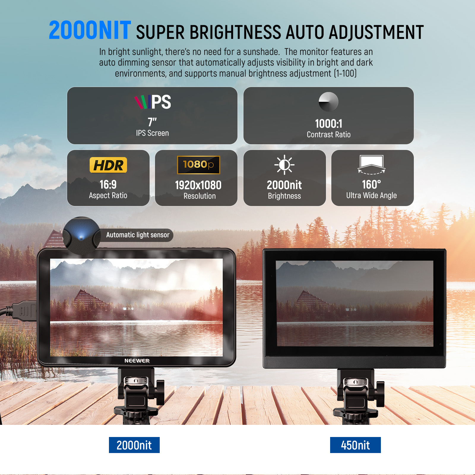 NEEWER F700 7' Camera Field Mo - Photography Zoom recensione e prezzo