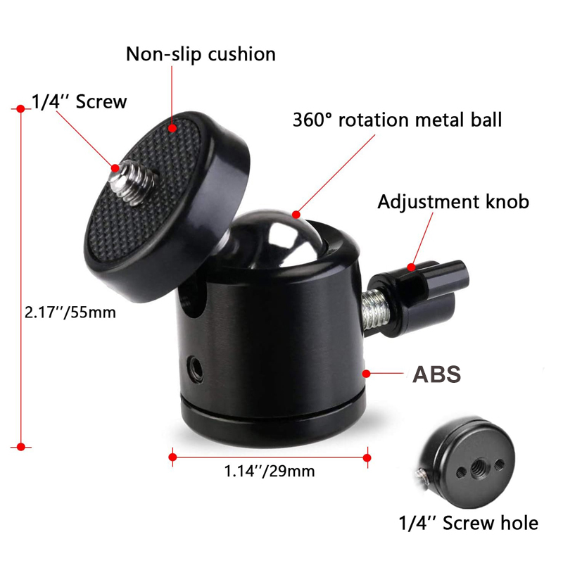 Ball Head Adapter Mount Base 1 - Fluid Head Tripod recensione e prezzo