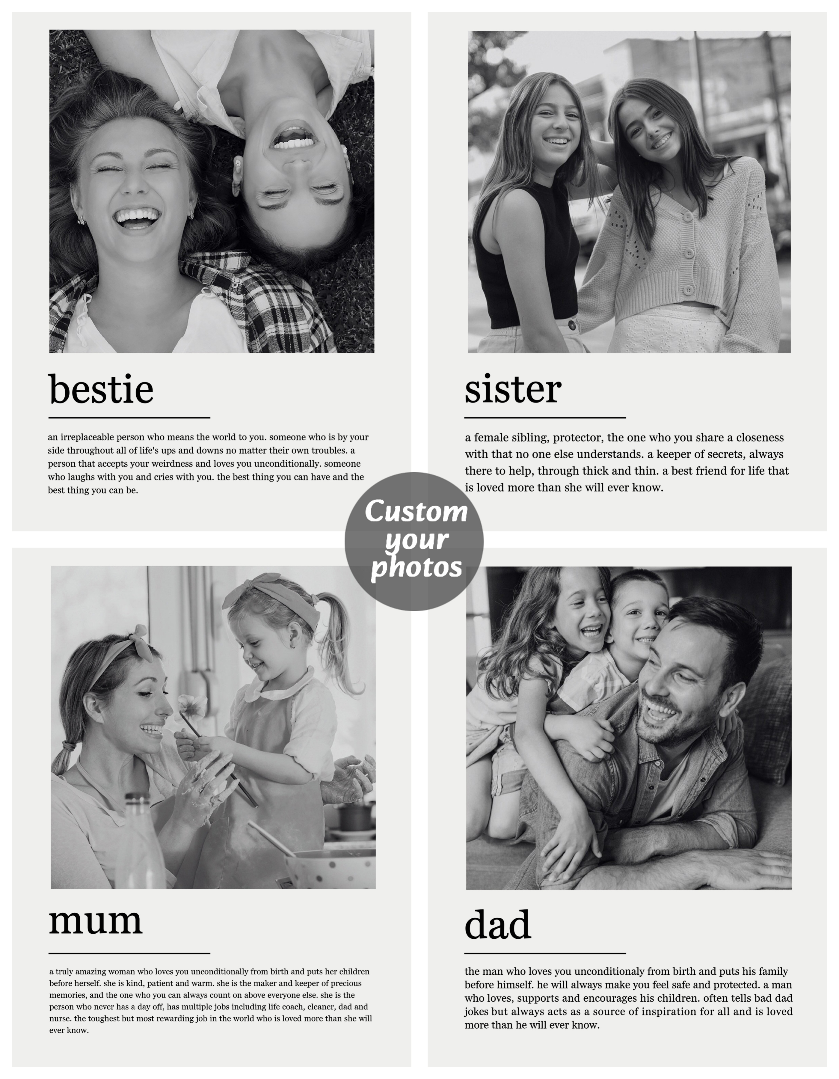 Custom Family Photo Canvas Pai - Photography Gallery recensione e prezzo