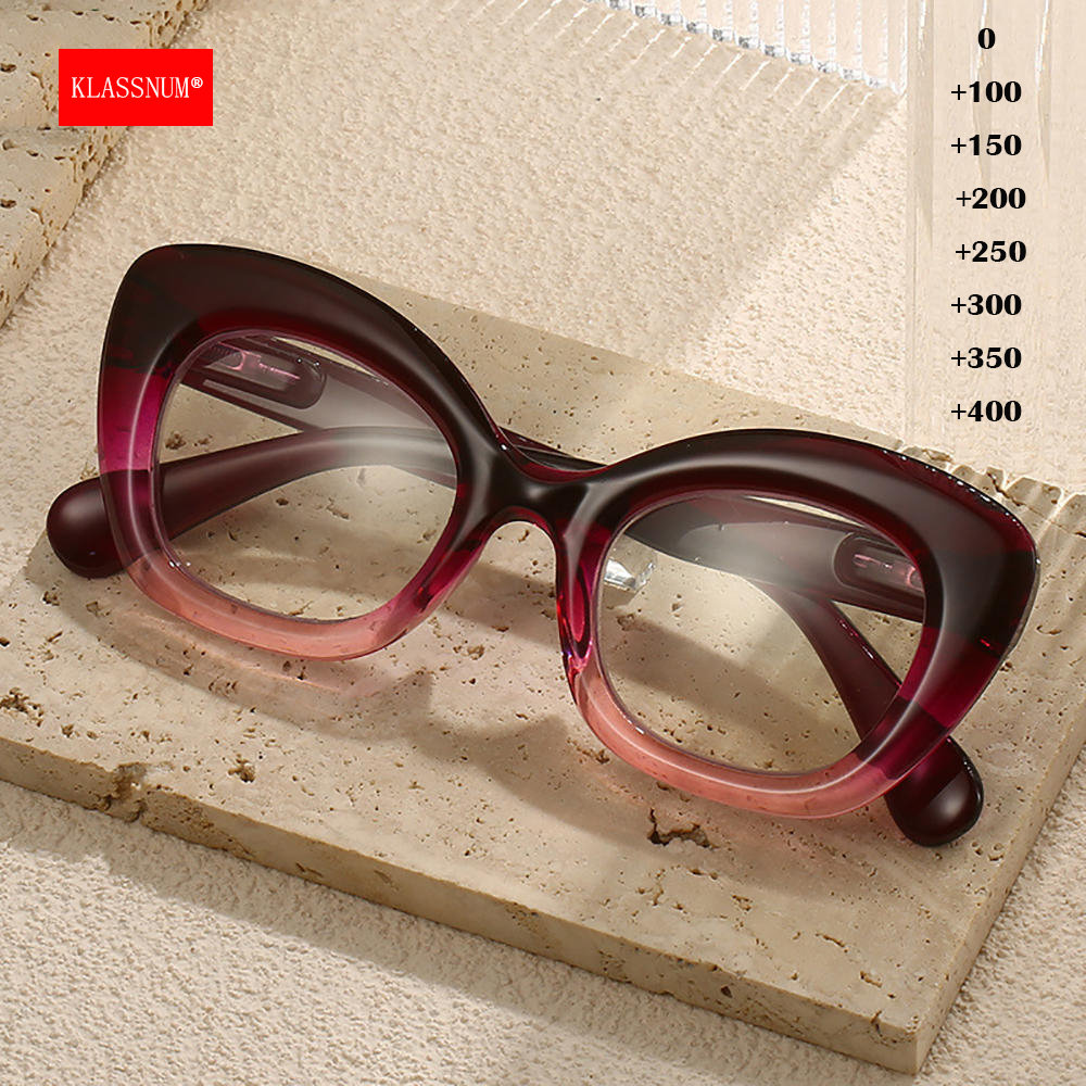 KLASSNUM Trendy Bold Lines Cat - Eye Piece Magnifier recensione e prezzo