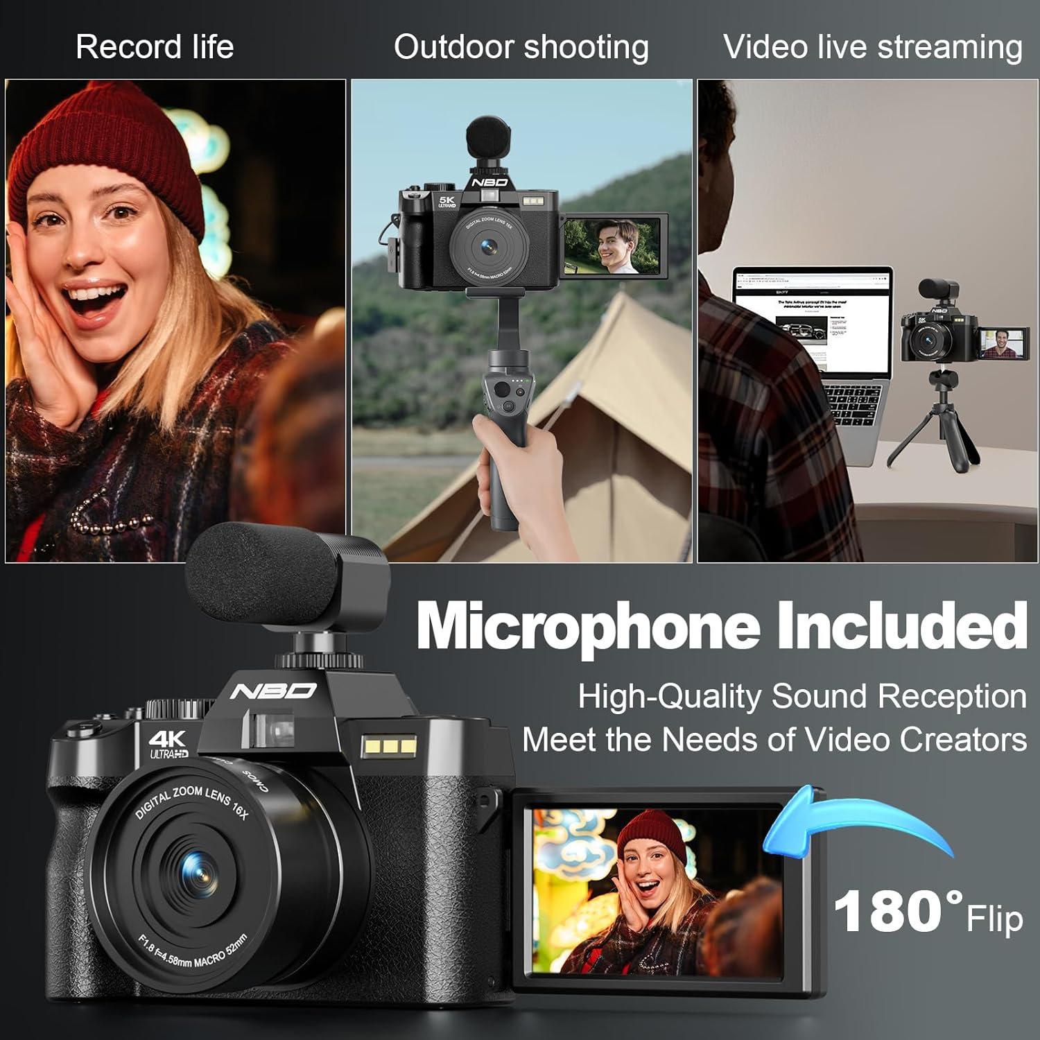 NBD 4K Digital Cameras for Pho - Photography Nature Images recensione e prezzo